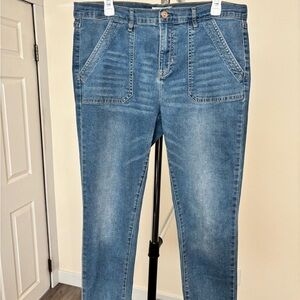 Nicole Miller Slim Skinny Blue Jeans
